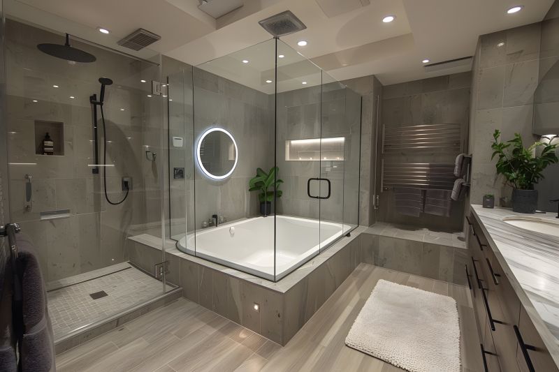 Spacious Corner Bathtub